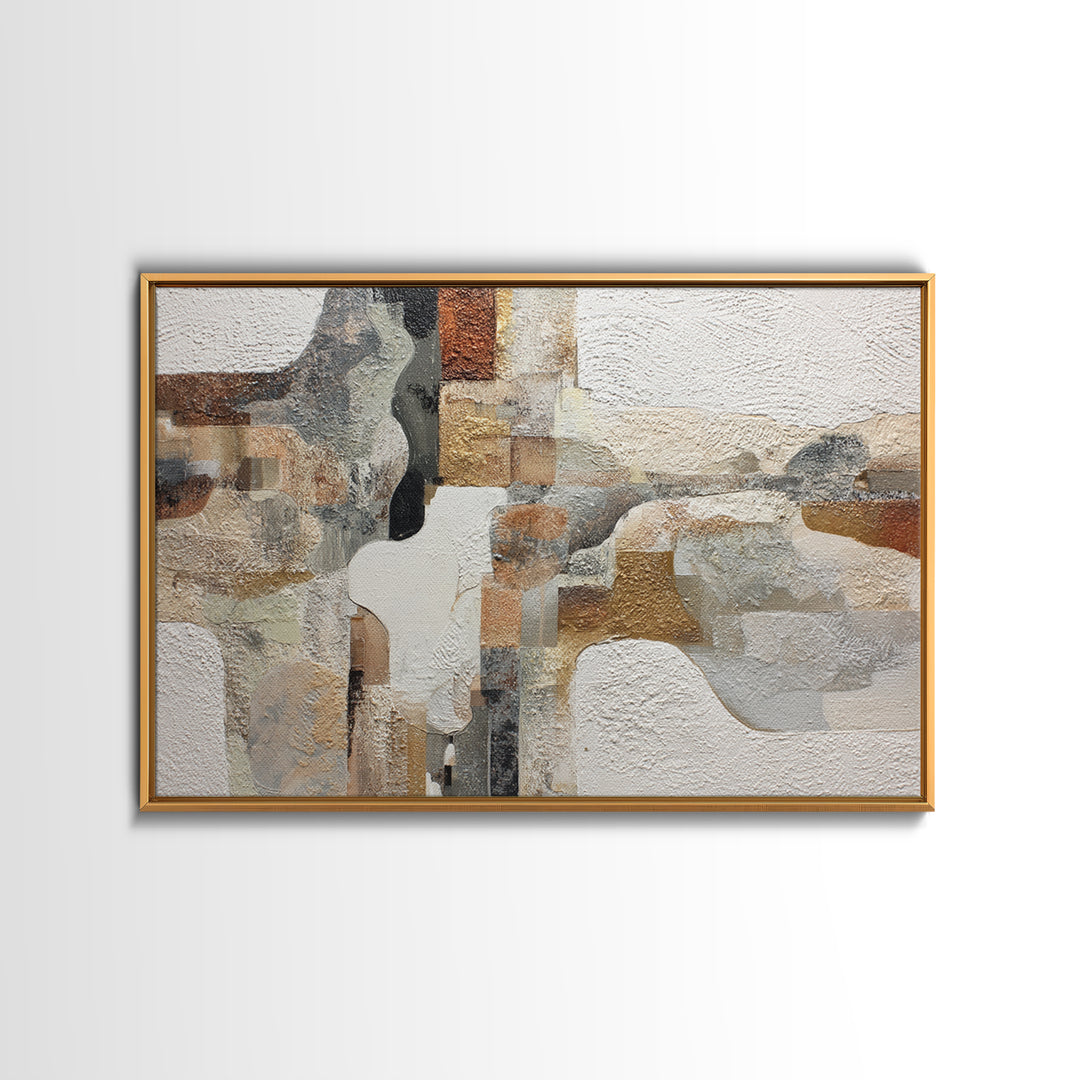 Lace Pattern Ivory Abstraction Framed Canvas Print, Wedding Art, Wedding Poster, Living Room Decor, Fine Art, Romance, WED-3x2-47