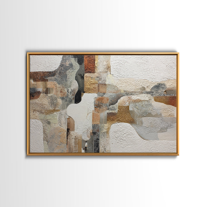 Lace Pattern Ivory Abstraction Framed Canvas Print, Wedding Art, Wedding Poster, Living Room Decor, Fine Art, Romance, WED-3x2-47