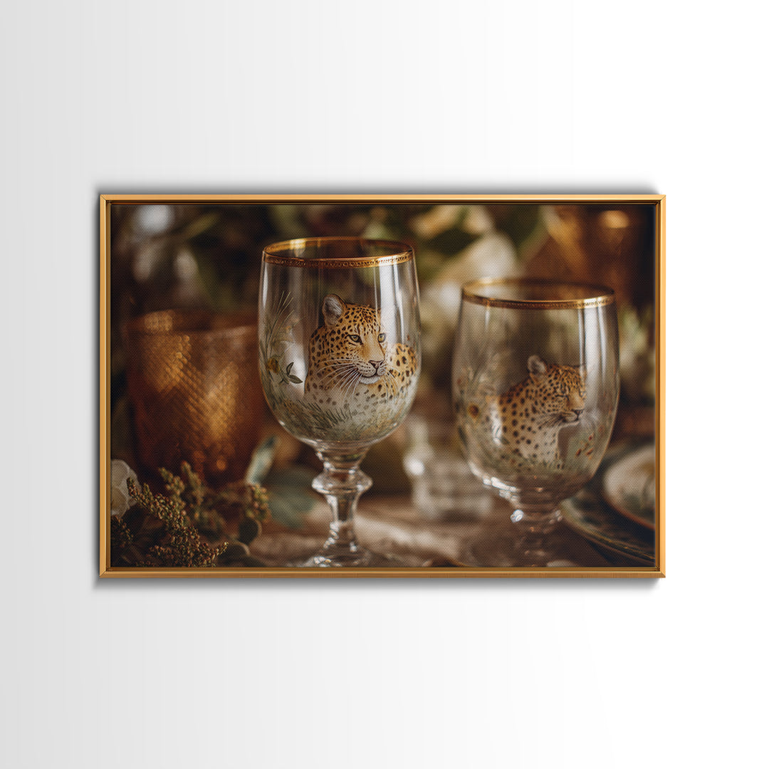 Champagne Glasses with Delicate Sparkle Canvas Print, Wedding Art, Custom Art, Living Room Decor, Watercolor Art, Romance, WED-3x2-58