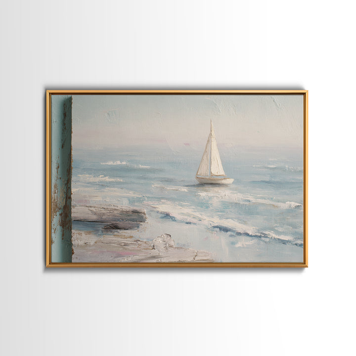 Honeymoon Coastal Sunset Framed Canvas Print, Wedding Art, Jewish Art, Living Room Decor, Romance, Personalized Wedding, WED-3x2-69