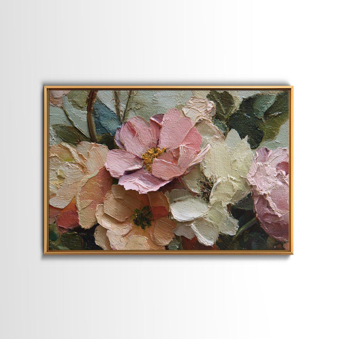 Classic Church Bells and Flowers Without Interior Canvas Print, Wedding Art, Wedding Table Decor, Living Room Decor, Romance, WED-3x2-94