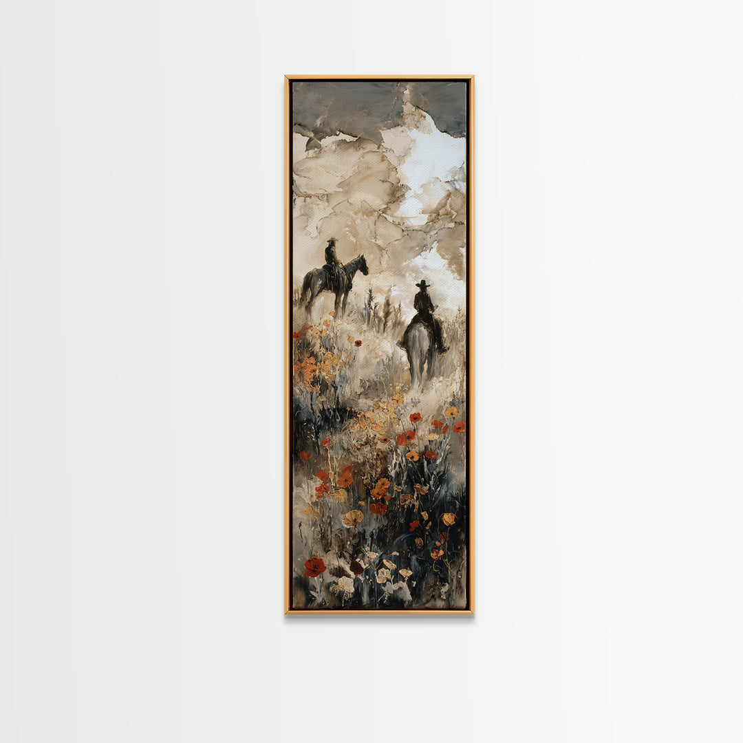 Sun Bleached Ranch Gate Canvas Print, Western Art, Horse Art, Southwestern Decor, Fine Art, Frontier, Room Decor, WES-1x3-51