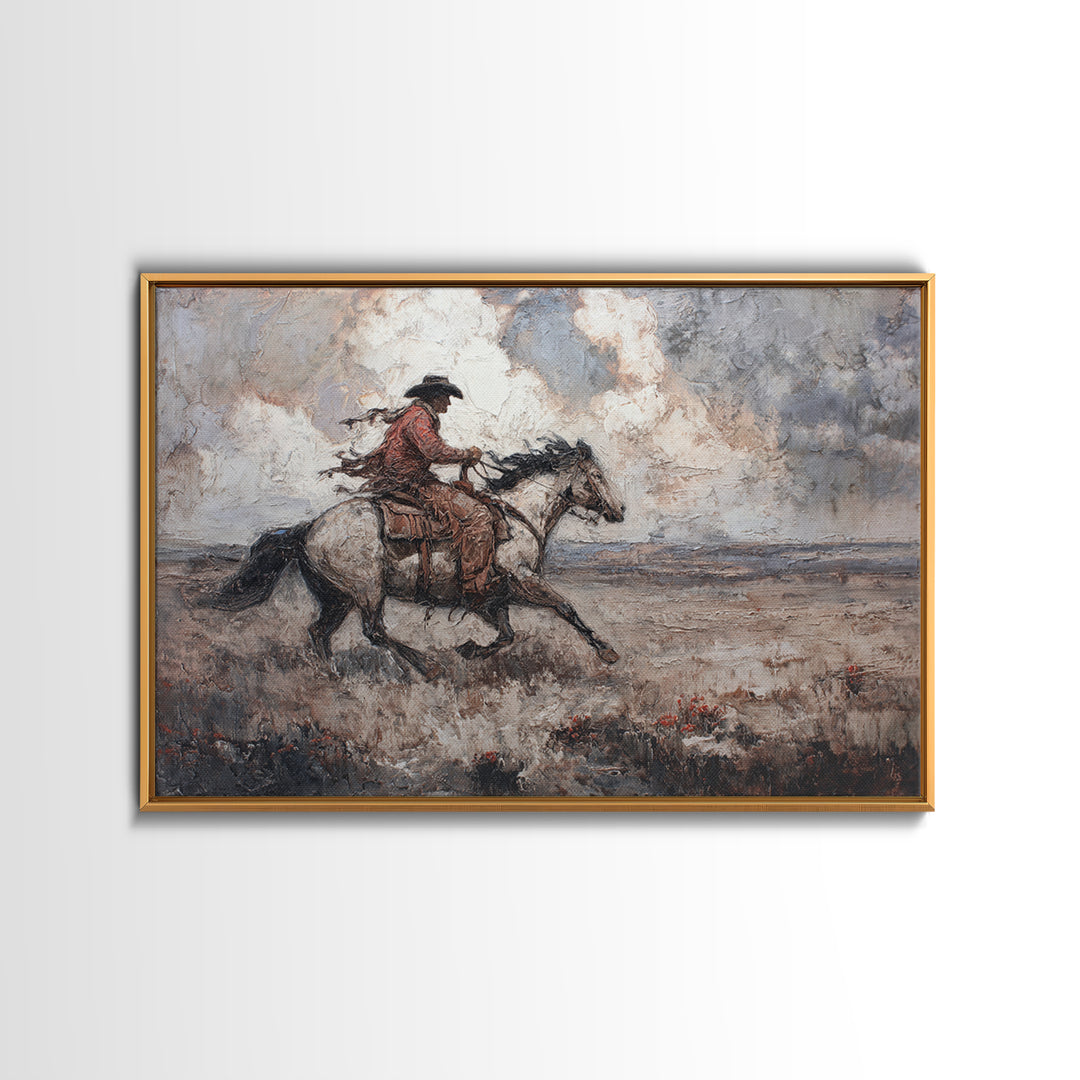 Sun Bleached Ranch Gate Canvas Print, Western Art, Western, Southwestern Decor, Watercolor Art, Frontier, Native American Art, WES-3x2-67