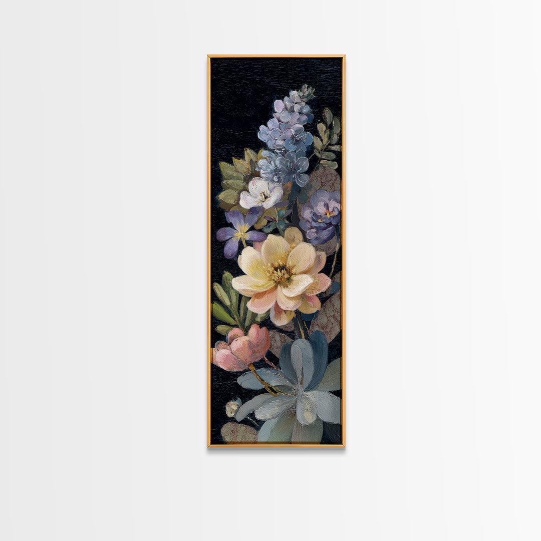 Robot Watering a Single Flower Canvas Print, Whimsical Art, Nursery, Living Room Decor, Oil Painting, Wonder, Watercolor Art, WHI-1x3-33