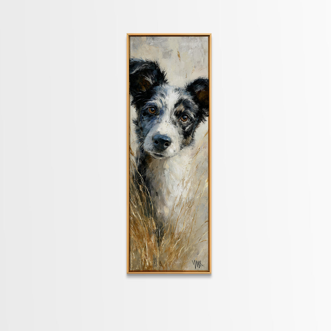 Dog in a Hot Air Balloon Framed Canvas Print, Whimsical Art, Fine Art Print, Living Room Decor, Fine Art, Wonder, Prints, WHI-1x3-74