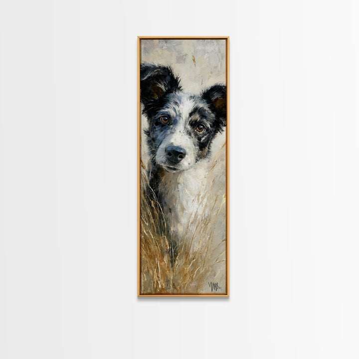 Dog in a Hot Air Balloon Framed Canvas Print, Whimsical Art, Fine Art Print, Living Room Decor, Fine Art, Wonder, Prints, WHI-1x3-74