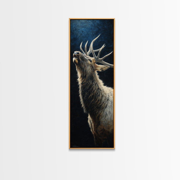 Bear Painting Stars Onto the Night Sky Canvas Print, Whimsical Art, Pet Portrait, Living Room Decor, Fine Art, Wonder, WHI-1x3-93