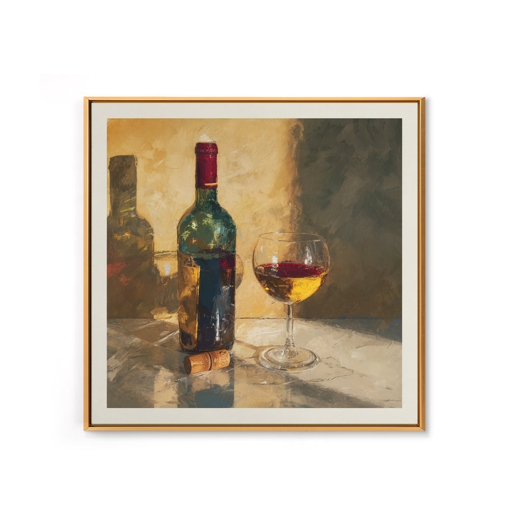 Wine Tasting Flight Rendered as Elegant Still Canvas Print, Winery Art, Gallery Wall Art, Winery Decor, Fine Art, Vineyard, WIN-1x1-10