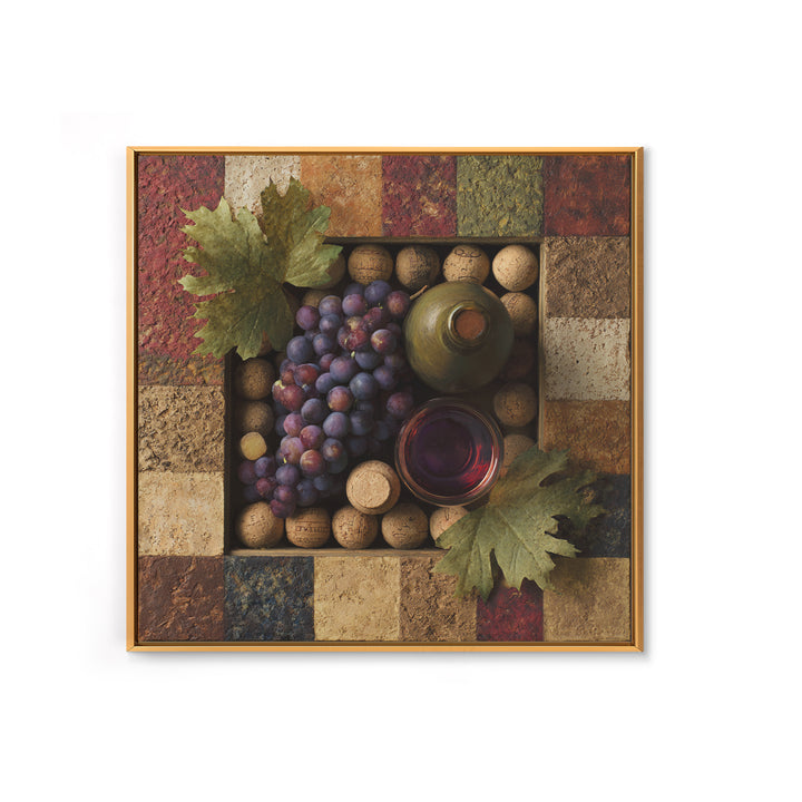 Corks Arranged as Geometric Pattern Canvas Print, Winery Art, Neutral Decor, Winery Decor, Fine Art, Vineyard, Home Decor, WIN-1x1-90