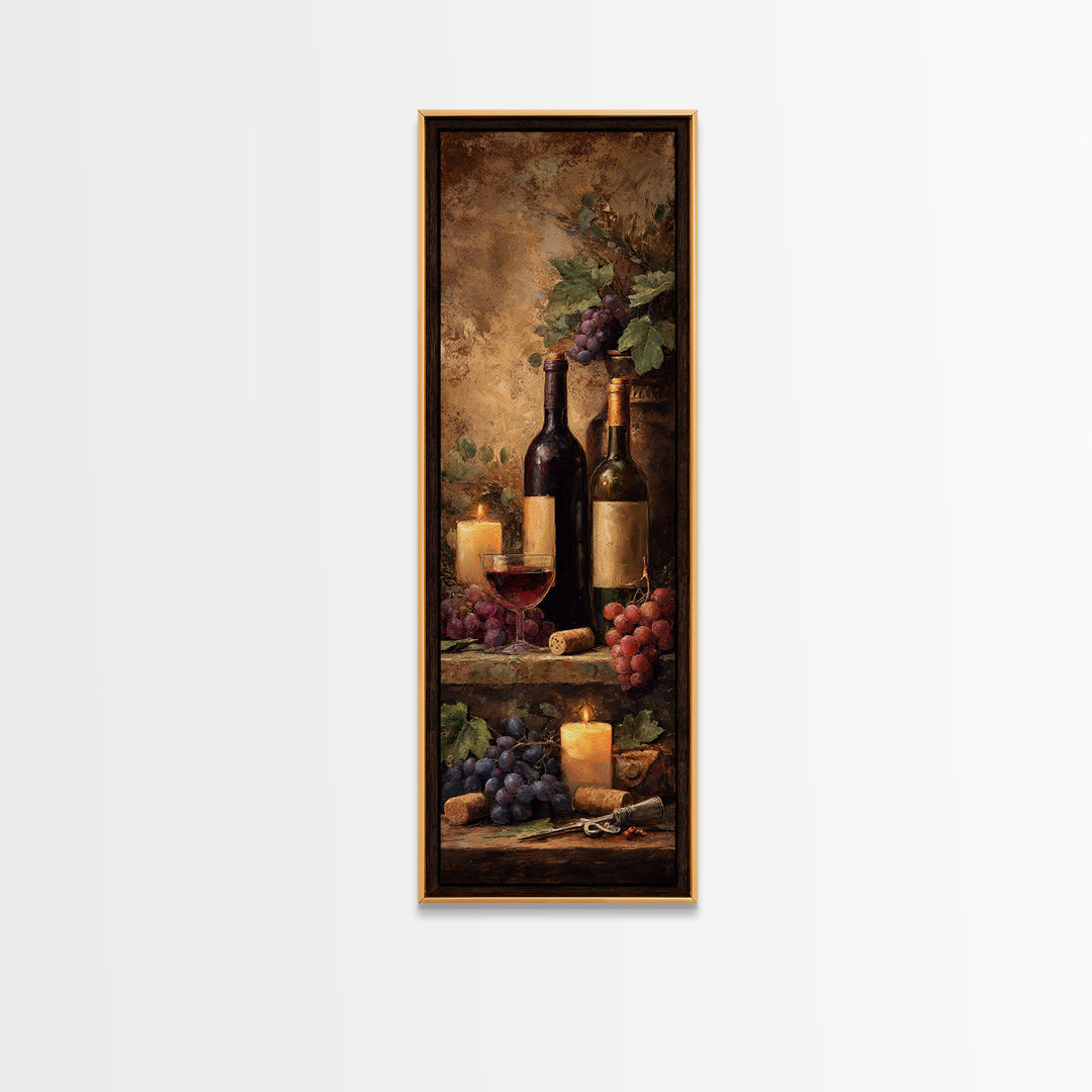 Corkscrew and Corks on Rustic Wood Canvas Print, Winery Art, Kitchen Wall Art, Winery Decor, Fine Art, Vineyard, Matisse Print, WIN-1x3-40
