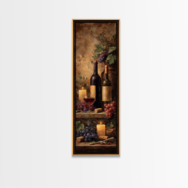 Corkscrew and Corks on Rustic Wood Canvas Print, Winery Art, Kitchen Wall Art, Winery Decor, Fine Art, Vineyard, Matisse Print, WIN-1x3-40