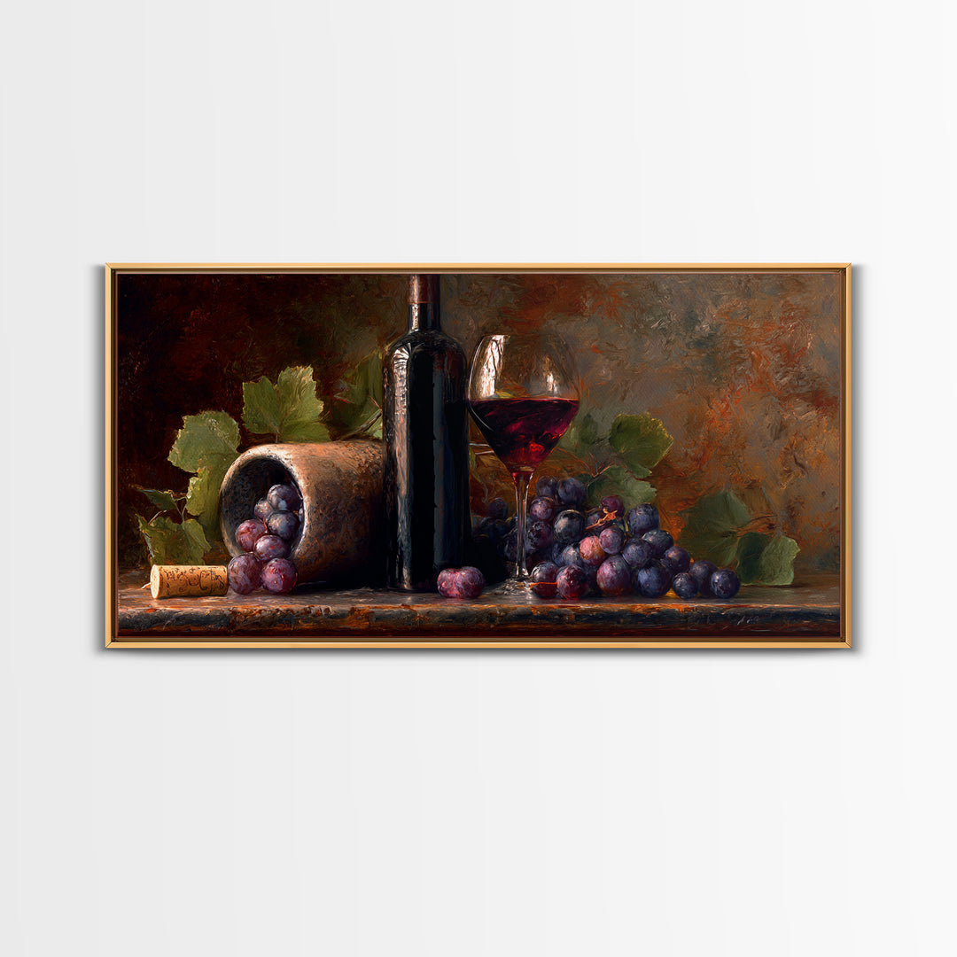 Red Wine Swirl Abstract Framed Canvas Print, Winery Art, Room Decor, Winery Decor, Abstract Art, Vineyard, Printable Wall Art, WIN-2x1-75