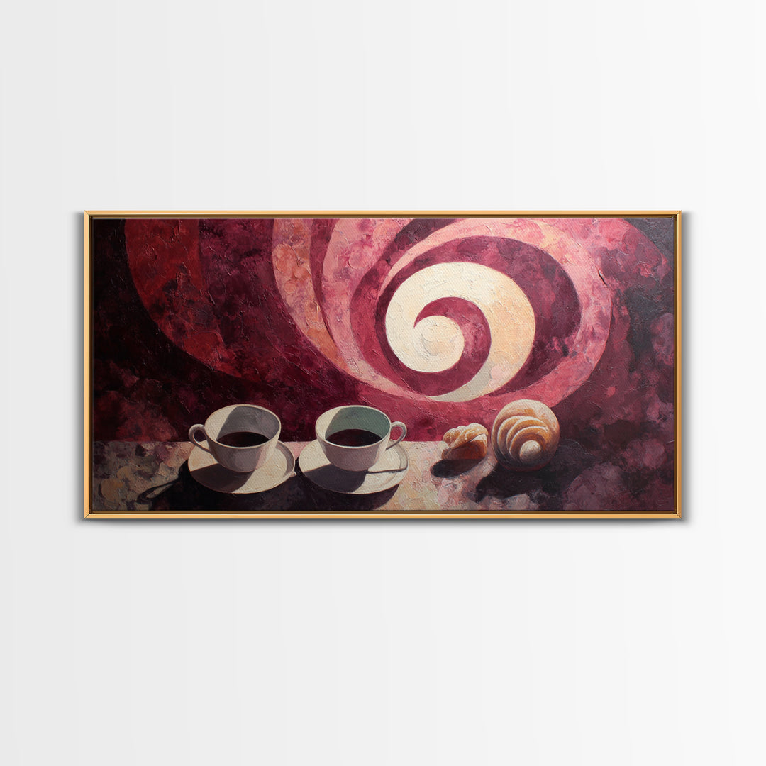 Red Wine Swirl Abstract Framed Canvas Print, Winery Art, Wall Art Print, Winery Decor, Abstract Art, Vineyard, Gallery Decor, WIN-2x1-99