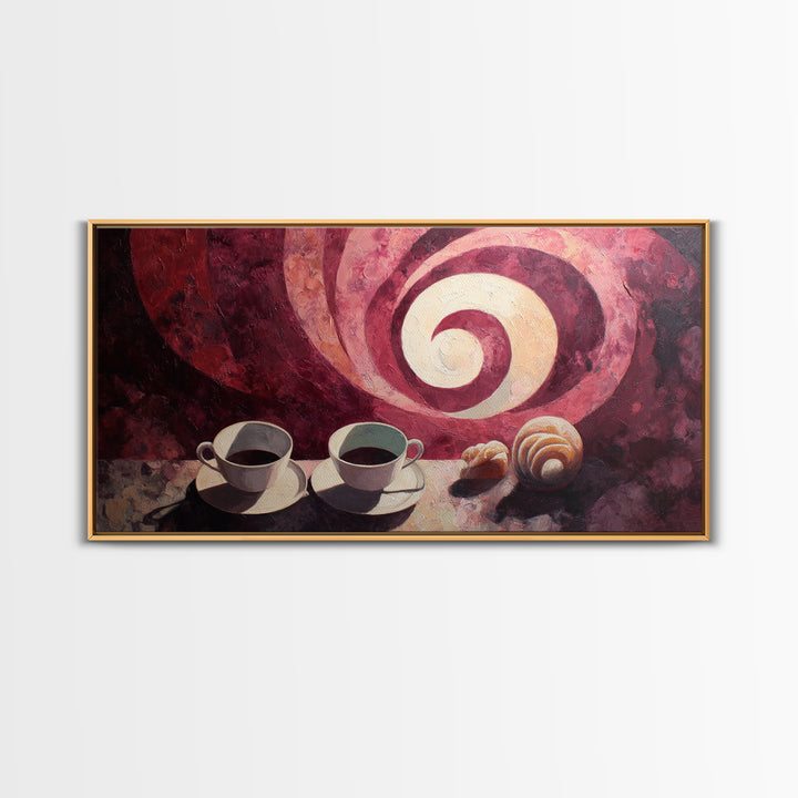 Red Wine Swirl Abstract Framed Canvas Print, Winery Art, Wall Art Print, Winery Decor, Abstract Art, Vineyard, Gallery Decor, WIN-2x1-99