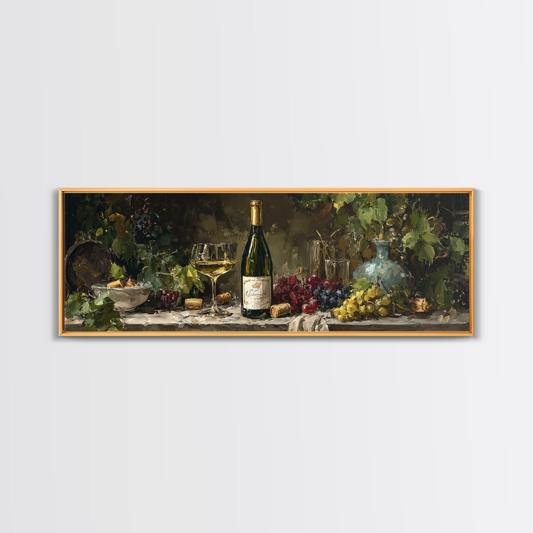Corks Arranged as Geometric Pattern Framed Canvas Print, Winery Art, Print, Winery Decor, Abstract Art, Vineyard, WIN-3x1-10