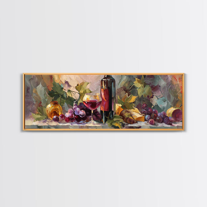 Red Wine Swirl Abstract Framed Canvas Print, Winery Art, Room Decor, Winery Decor, Abstract Art, Vineyard, Printable Wall Art, WIN-3x1-23