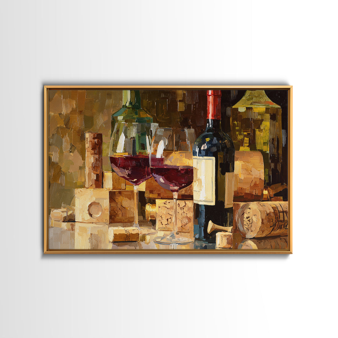 Corks Arranged as Geometric Pattern Canvas Print, Winery Art, Landscape Art, Winery Decor, Fine Art, Vineyard, Room Decor, WIN-3x2-94