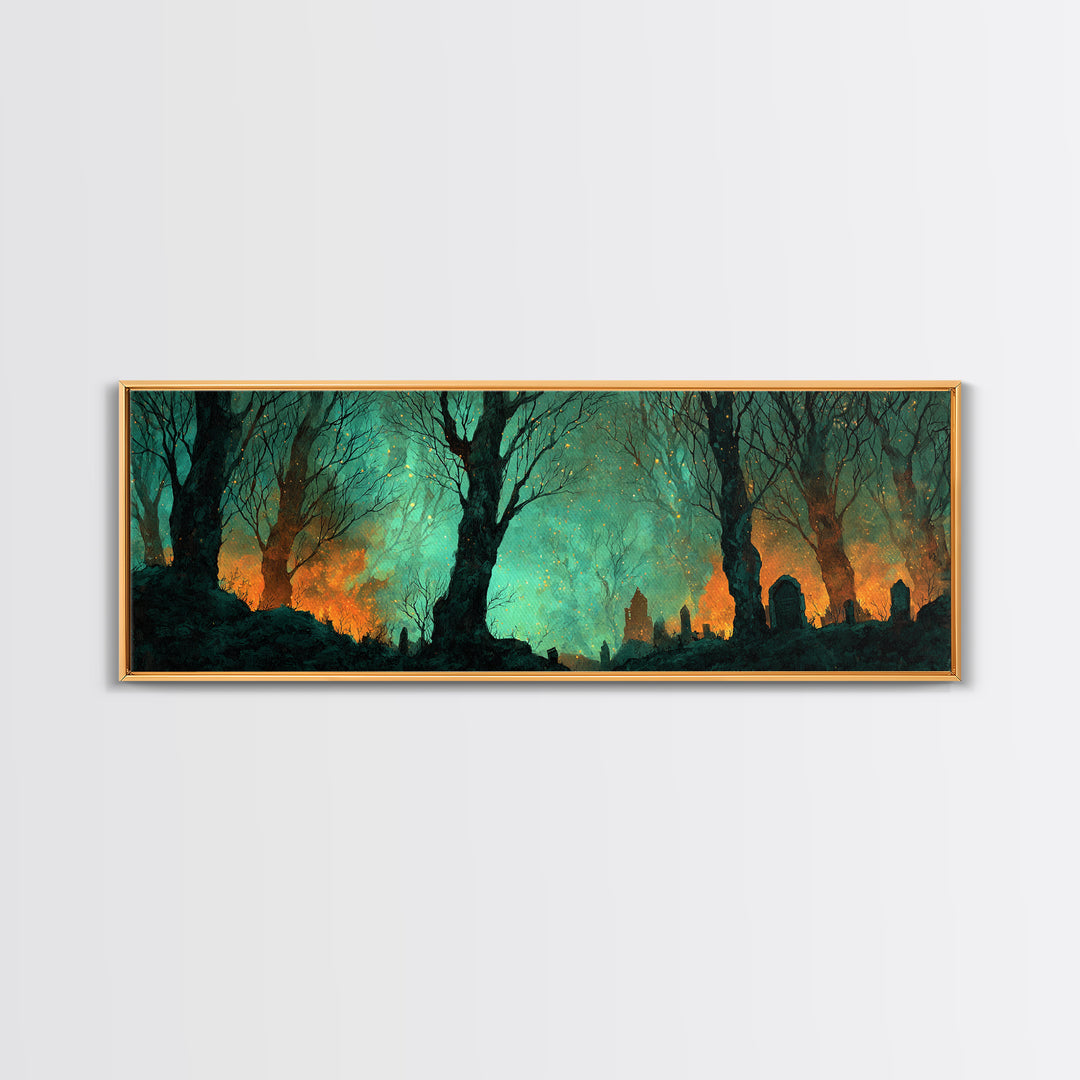 The Star-Seer Of Black Dunwich, Lovecraftian Wall Art, Extra Wide Wall Art, Canvas Print, Halloween Home Decor, Gothic Wall Art