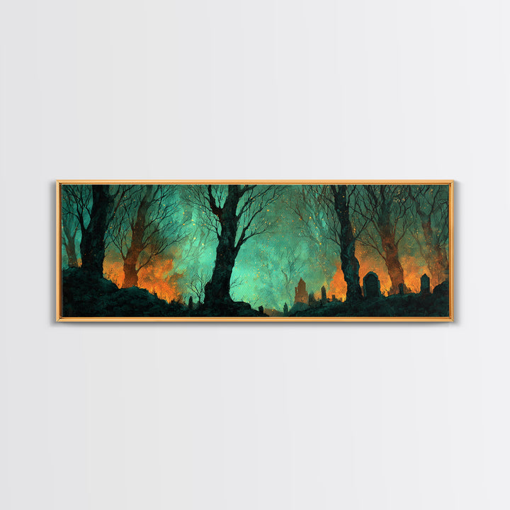 The Star-Seer Of Black Dunwich, Lovecraftian Wall Art, Extra Wide Wall Art, Canvas Print, Halloween Home Decor, Gothic Wall Art