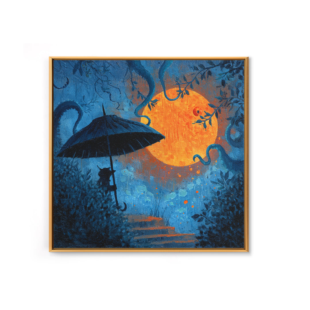The Umbrella Of The Outer Rain, Gothic Home Decor, Square Wall Art, Canvas Print, Halloween Home Decor, Gothic Wall Art, Halloween Decor