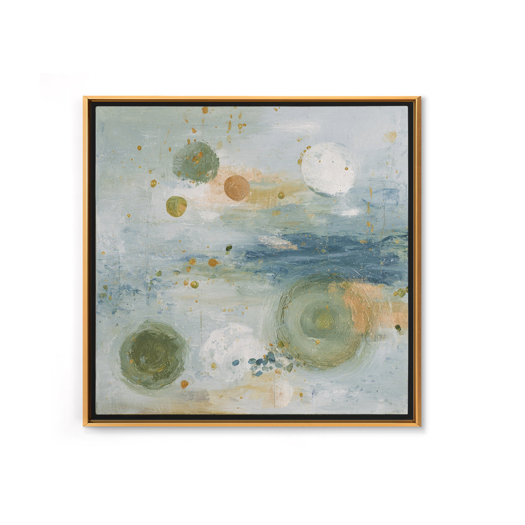 Abstract Circles Suggesting Calm Movement Canvas Print, Waiting Room Art, Abstract, Waiting Room Decor, Abstract Art, Calm, WRA-1x1-10