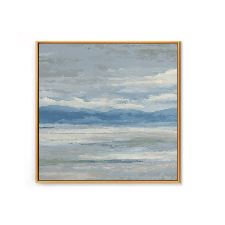 Simple Mountain Layers Canvas Print, Waiting Room Art, Digital Art Print, Waiting Room Decor, Watercolor Art, Calm, WRA-1x1-14