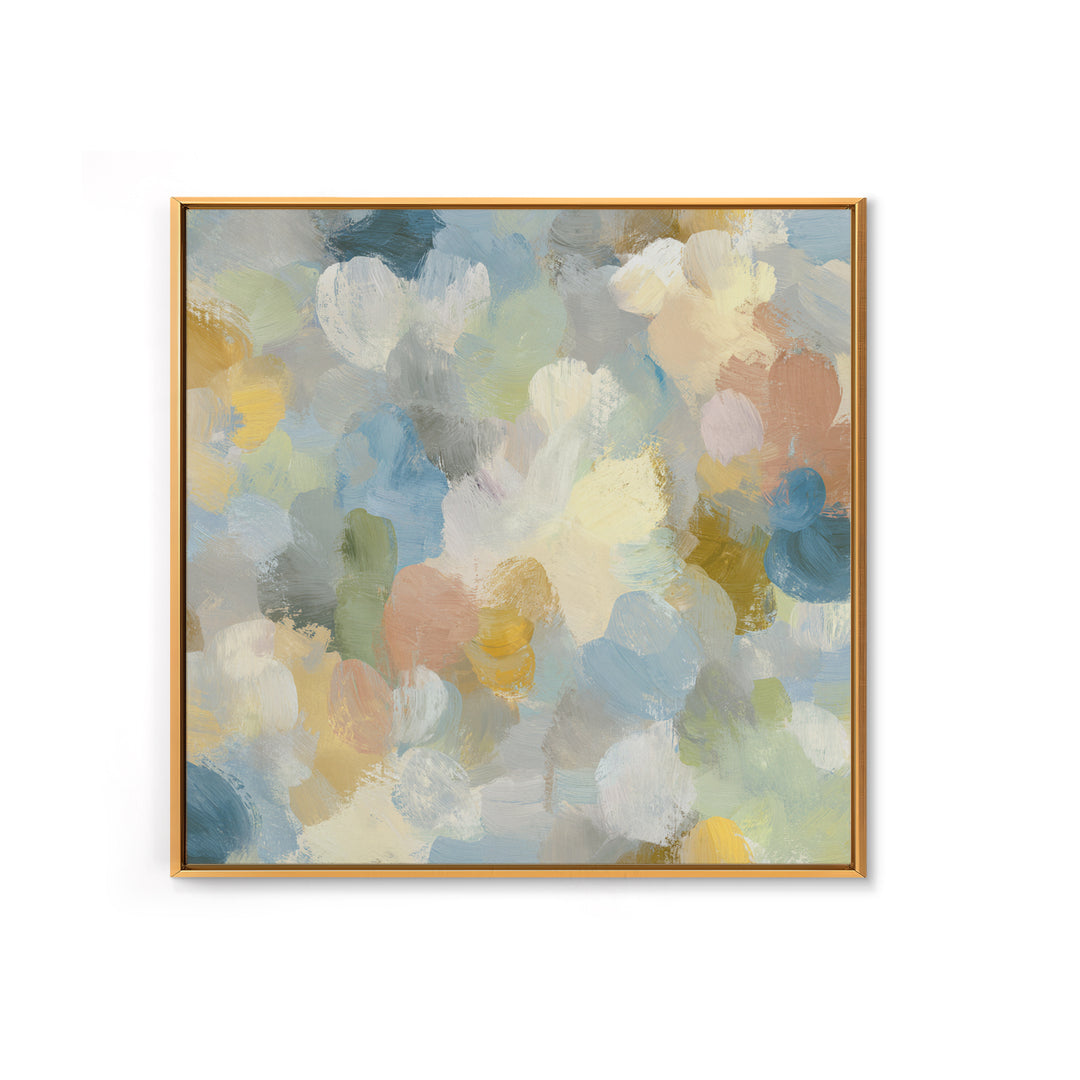 Pastel Rainbow Shapes for Pediatric Spaces Canvas Print, Waiting Room Art, Office Wall Decor, Waiting Room Decor, Abstract Art, WRA-1x1-18