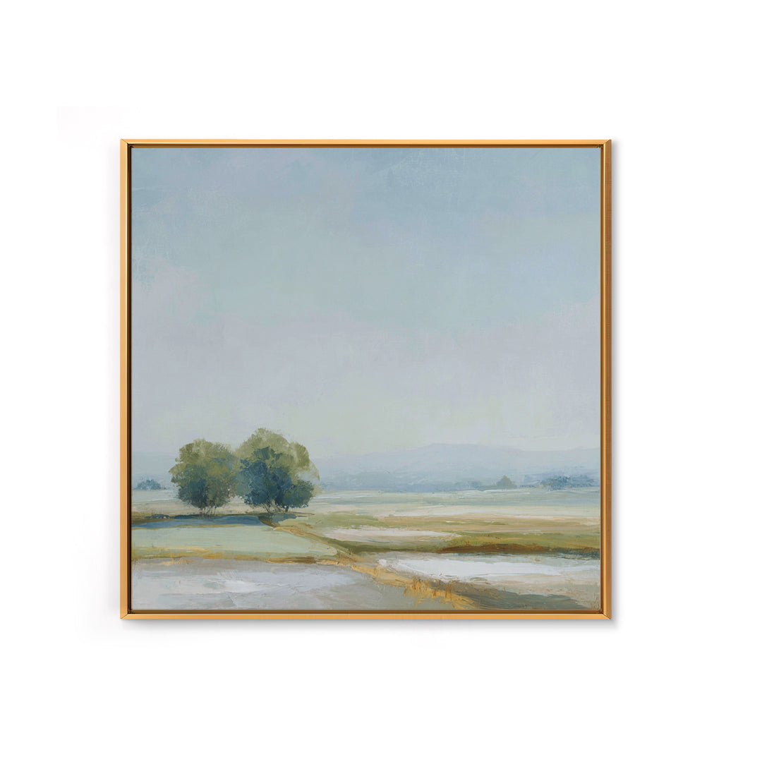 Open Field with Distant Tree Canvas Print, Waiting Room Art, Printable Art, Waiting Room Decor, Calm, Digital Art Print, WRA-1x1-23