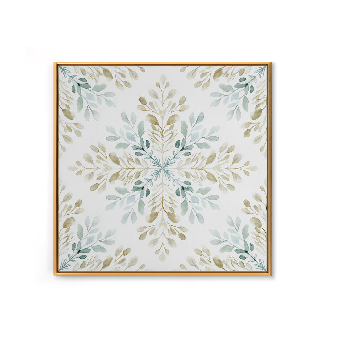 Neutral Botanical Branch Framed Canvas Print, Waiting Room Art, Minimalist Wall Art, Waiting Room Decor, Oil Painting, Calm, WRA-1x1-27