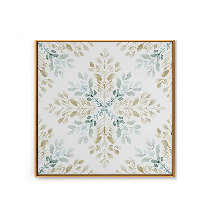 Neutral Botanical Branch Framed Canvas Print, Waiting Room Art, Minimalist Wall Art, Waiting Room Decor, Oil Painting, Calm, WRA-1x1-27