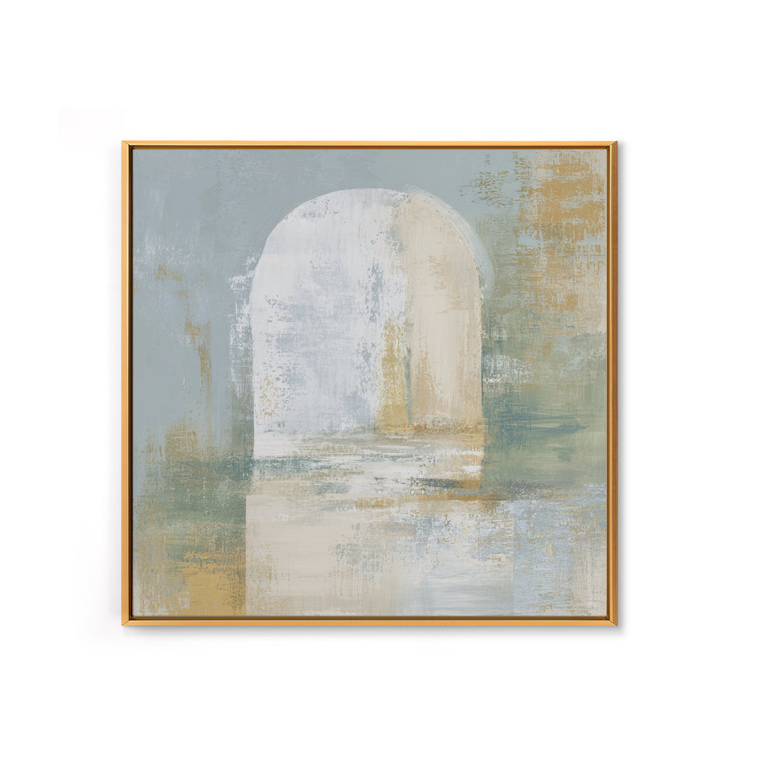 Modern Neutral Arch Abstraction Canvas Print, Waiting Room Art, Neutral Decor, Waiting Room Decor, Abstract Art, Calm, WRA-1x1-69