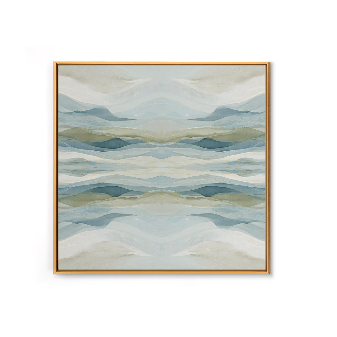 Soft Abstract Waves Framed Canvas Print, Waiting Room Art, Photography Print, Waiting Room Decor, Abstract Art, Calm, WRA-1x1-74