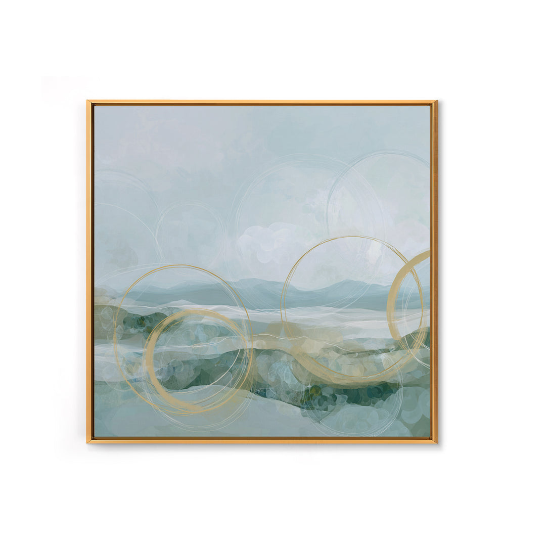 Abstract Circles Suggesting Calm Movement Canvas Print, Waiting Room Art, Neutral Decor, Waiting Room Decor, Fine Art, Calm, WRA-1x1-82