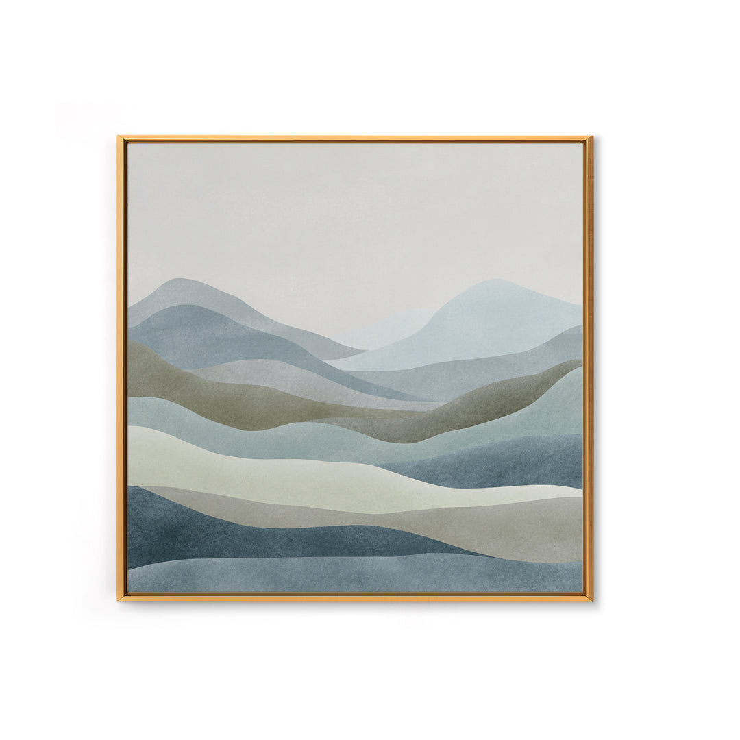 Simple Mountain Layers Canvas Print, Waiting Room Art, Modern Decor, Waiting Room Decor, Oil Painting, Calm, Home Decor, WRA-1x1-86