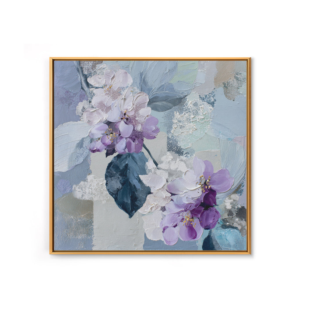 Soft Lavender Botanical Still Life Canvas Print, Waiting Room Art, Dental Art, Waiting Room Decor, Watercolor Art, Calm, WRA-1x1-92