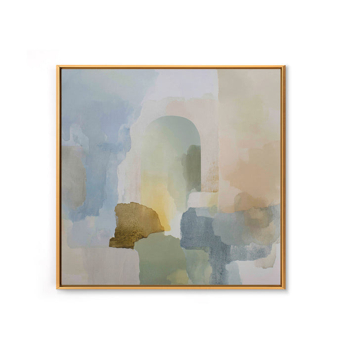 Modern Neutral Arch Abstraction Framed Canvas Print, Waiting Room Art, Luxury Decor, Waiting Room Decor, Abstract Art, Calm, WRA-1x1-93