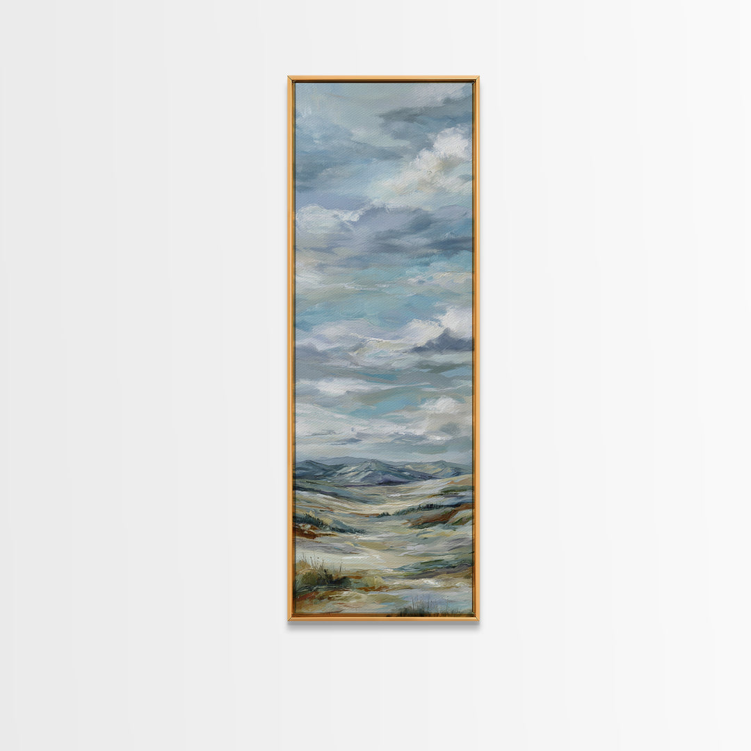 Large Cloudscape with Hopeful Light Canvas Print, Waiting Room Art, Office Art, Waiting Room Decor, Calm, Gallery Decor, WRA-1x3-100