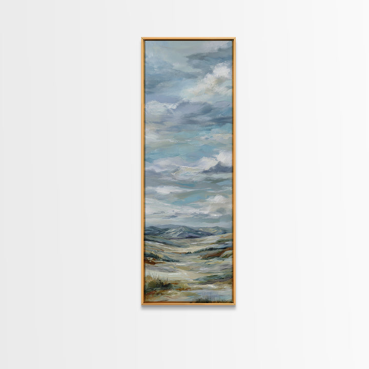 Large Cloudscape with Hopeful Light Canvas Print, Waiting Room Art, Office Art, Waiting Room Decor, Calm, Gallery Decor, WRA-1x3-100