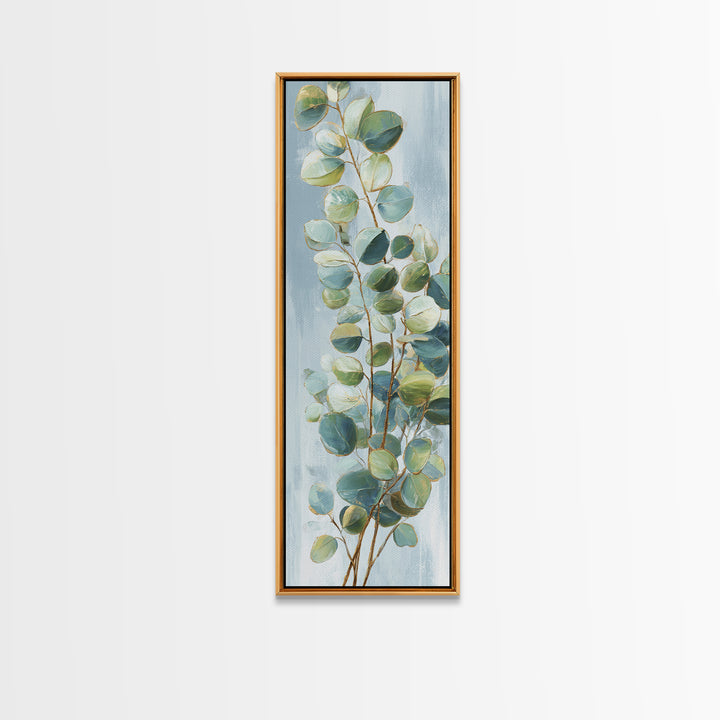 Clean Eucalyptus Leaf Study Framed Canvas Print, Waiting Room Art, Modern Decor, Waiting Room Decor, Fine Art, Calm, Home Decor, WRA-1x3-29
