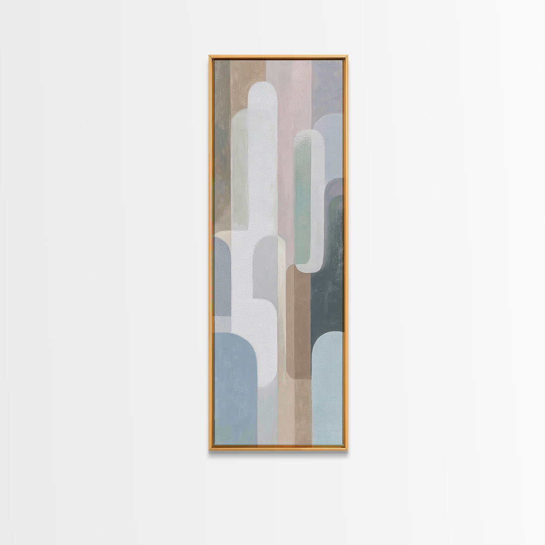 Modern Neutral Arch Abstraction Canvas Print, Waiting Room Art, Wall Sculpture, Waiting Room Decor, Calm, Dog Wall Art, WRA-1x3-33