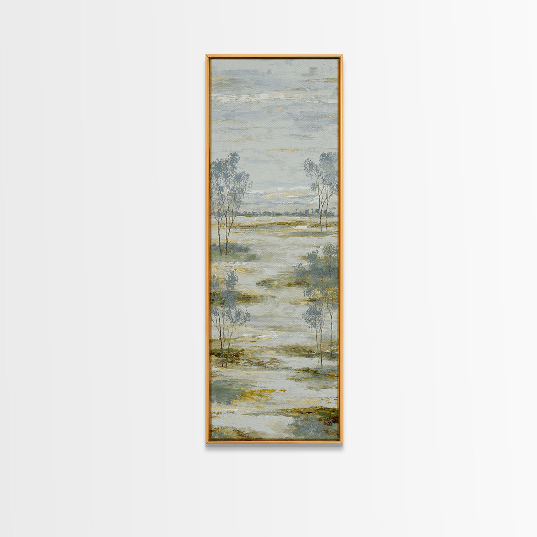 Open Field with Distant Tree Canvas Print, Waiting Room Art, Wall Art, Waiting Room Decor, Fine Art, Calm, Floral Wall Art, WRA-1x3-35