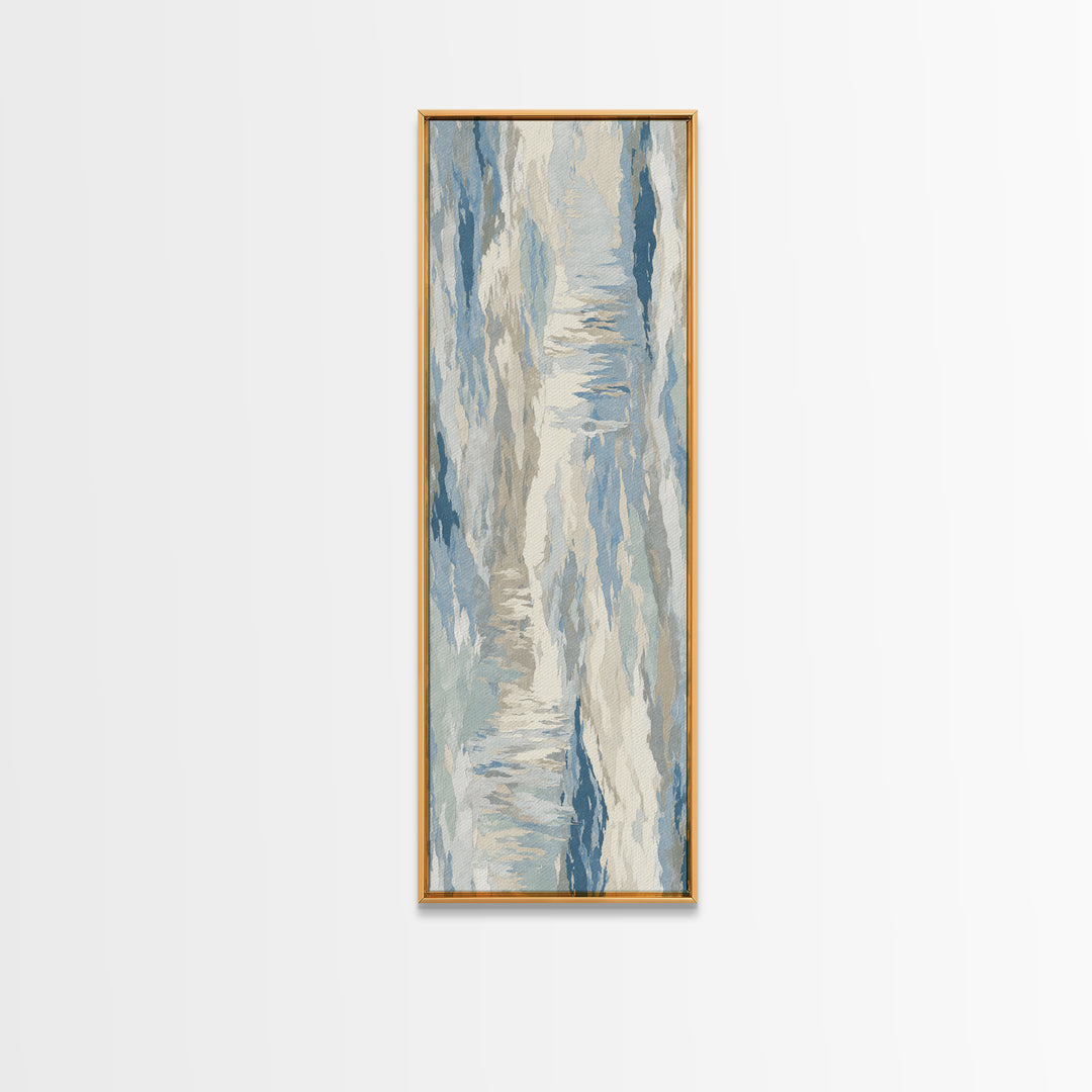 Soft Abstract Waves Canvas Print, Waiting Room Art, Therapy Office Decor, Waiting Room Decor, Fine Art, Calm, Art Print, WRA-1x3-38