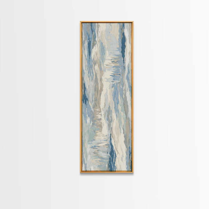 Soft Abstract Waves Canvas Print, Waiting Room Art, Therapy Office Decor, Waiting Room Decor, Fine Art, Calm, Art Print, WRA-1x3-38