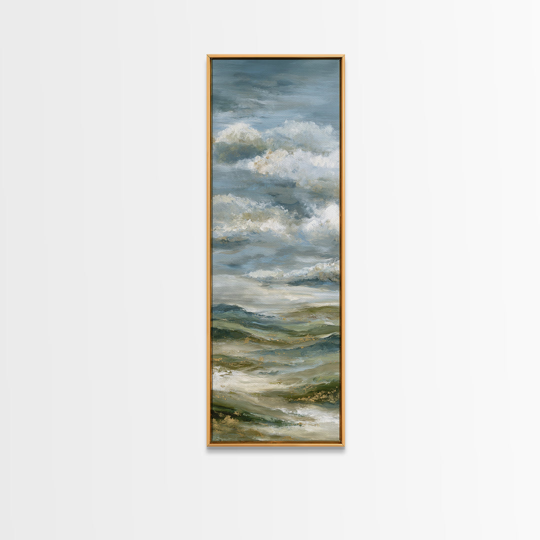 Large Cloudscape with Hopeful Light Framed Canvas Print, Waiting Room Art, Fine Art Print, Waiting Room Decor, Fine Art, Calm, WRA-1x3-4
