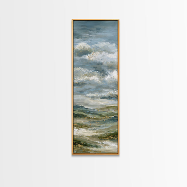 Large Cloudscape with Hopeful Light Framed Canvas Print, Waiting Room Art, Fine Art Print, Waiting Room Decor, Fine Art, Calm, WRA-1x3-4