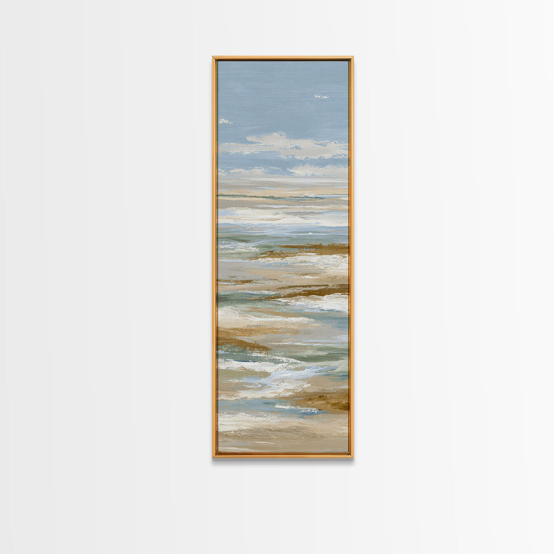 Warm Desert Sunrise Canvas Print, Waiting Room Art, Office Decor, Waiting Room Decor, Oil Painting, Calm, Gallery Wall Art, WRA-1x3-73