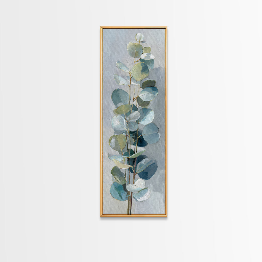 Clean Eucalyptus Leaf Study Canvas Print, Waiting Room Art, Art Print, Waiting Room Decor, Fine Art, Calm, Abstract Art, WRA-1x3-77