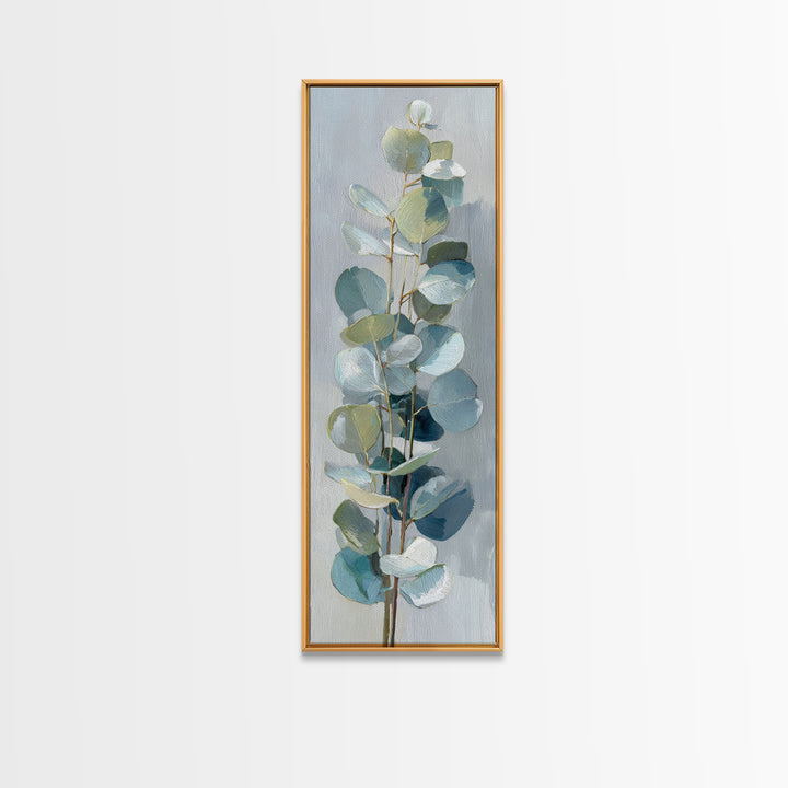 Clean Eucalyptus Leaf Study Canvas Print, Waiting Room Art, Art Print, Waiting Room Decor, Fine Art, Calm, Abstract Art, WRA-1x3-77