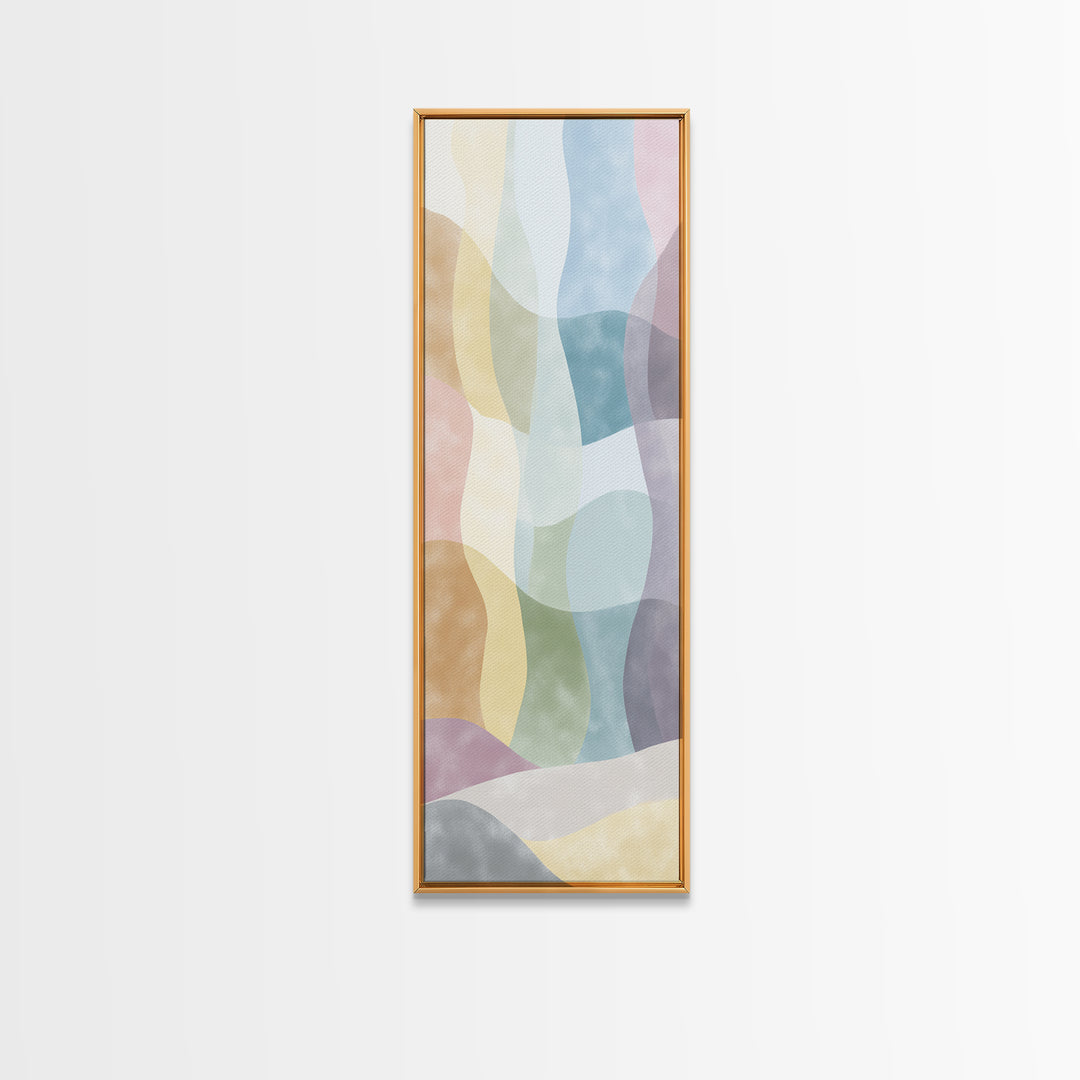 Pastel Rainbow Shapes for Pediatric Spaces Canvas Print, Waiting Room Art, Photography Print, Waiting Room Decor, Abstract Art, WRA-1x3-78
