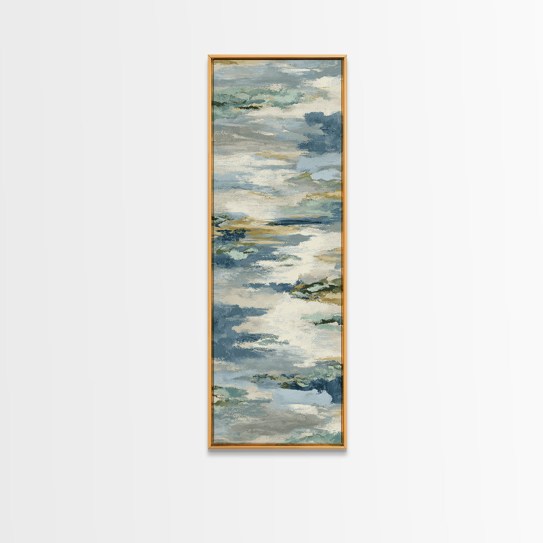 Soft Abstract Waves Canvas Print, Waiting Room Art, Luxury Decor, Waiting Room Decor, Abstract Art, Calm, Original Art, WRA-1x3-86